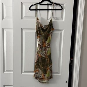 Stylish Multicolor Swirl Dress